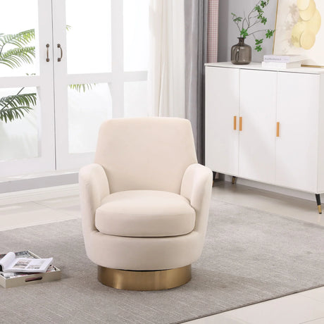 Teddy Swivel Barrel Chair, Swivel Accent Chairs Armchair For Living Room - Furniture Home Direct