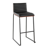 Mason Mara - Contemporary, Fixed Height Barstool (Set of 2) - Furniture Home Direct