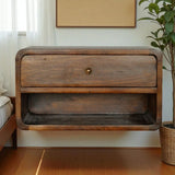 Curve Upper Slot Floating Nightstand - Furniture Home Direct