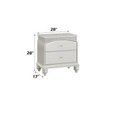 Maverick - Night Stand - Silver - Furniture Home Direct