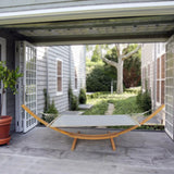 Person Hammock With Stand Set For Indoor Outdoor Standalone - Beige - Furniture Home Direct