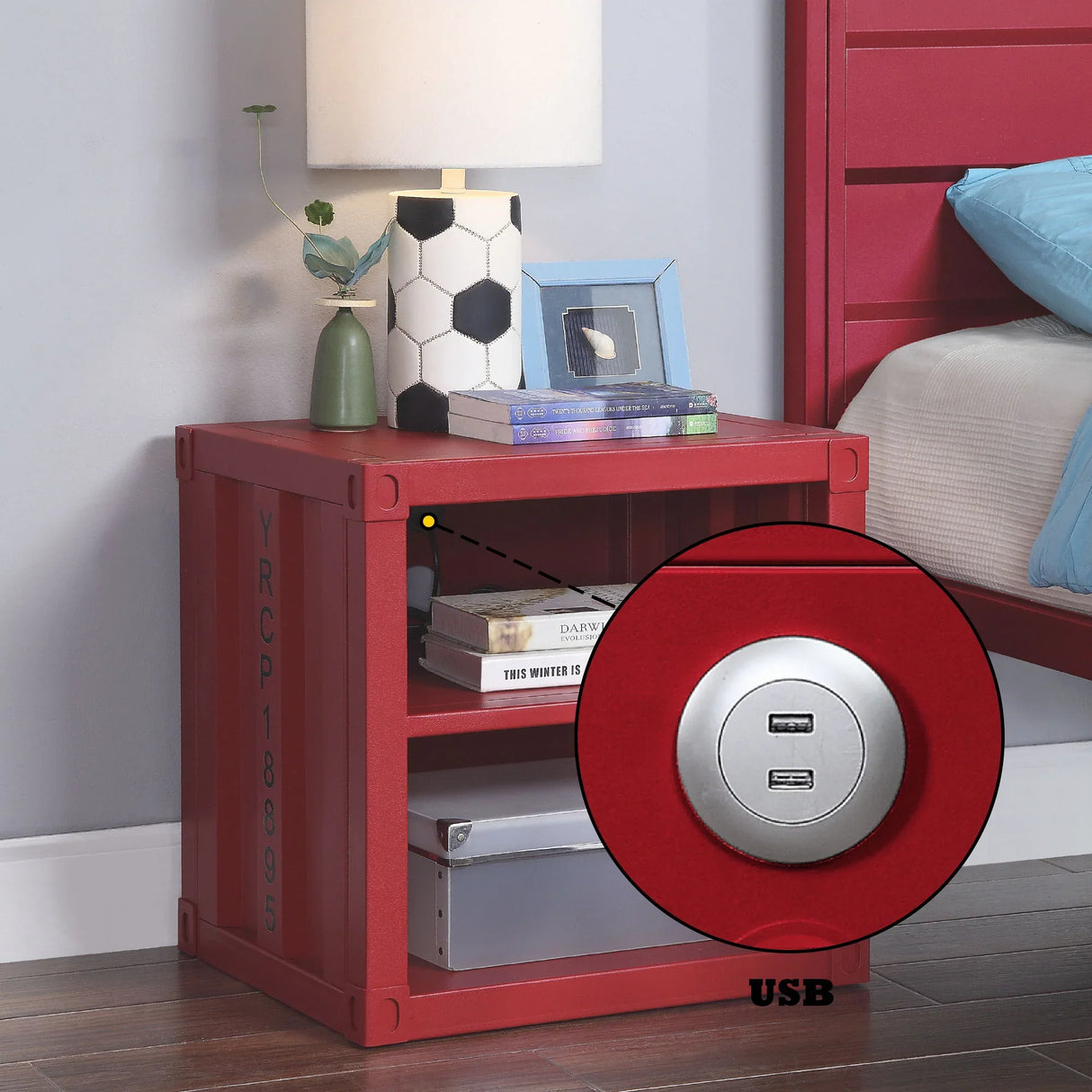Cargo - Nightstand With USB - Furniture Home Direct
