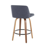 Toriano - Mid Century Modern, Counter Stool (Set of 2) - Furniture Home Direct