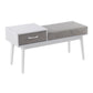 Telephone Contemporary Bench With Pull Out Drawer - Furniture Home Direct