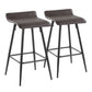 Ale - Contemporary Fixed Height Counter Stool (Set of 2) - Furniture Home Direct