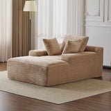 Oversized Chaise Lounge Chair Cozy Cloud Couch With 3 Throw Pillows And Wide Armrest - Furniture Home Direct