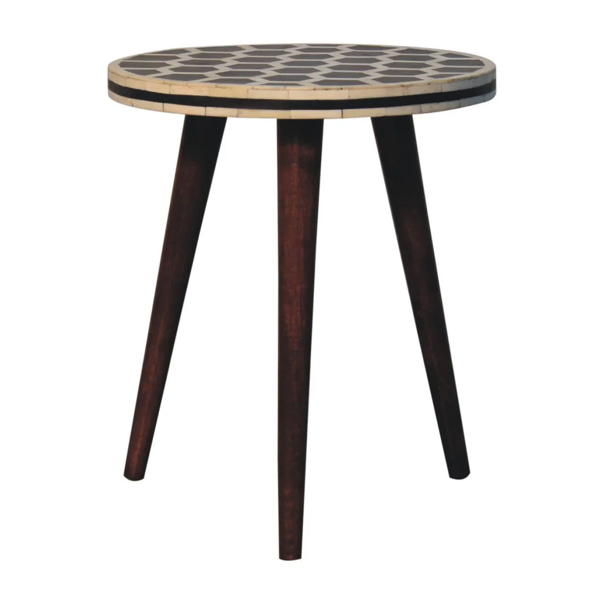 Inlay - Bone Tripod Side - Honey Caramel - Furniture Home Direct