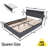 Bed With USB Charging Station, LED Lights, Headboard & Storage Drawers - Furniture Home Direct