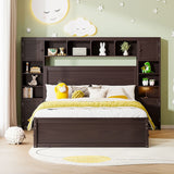 Bed With All In One Cabinet, Shelf And Sockets - Furniture Home Direct