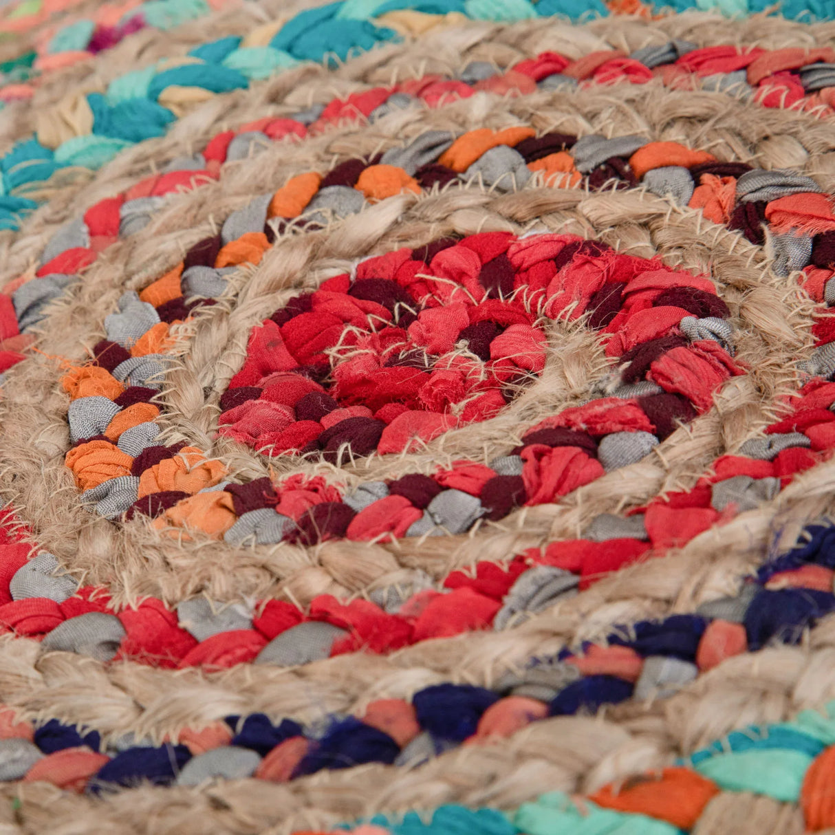 Margo - Handcrafted Round Pouf - Furniture Home Direct