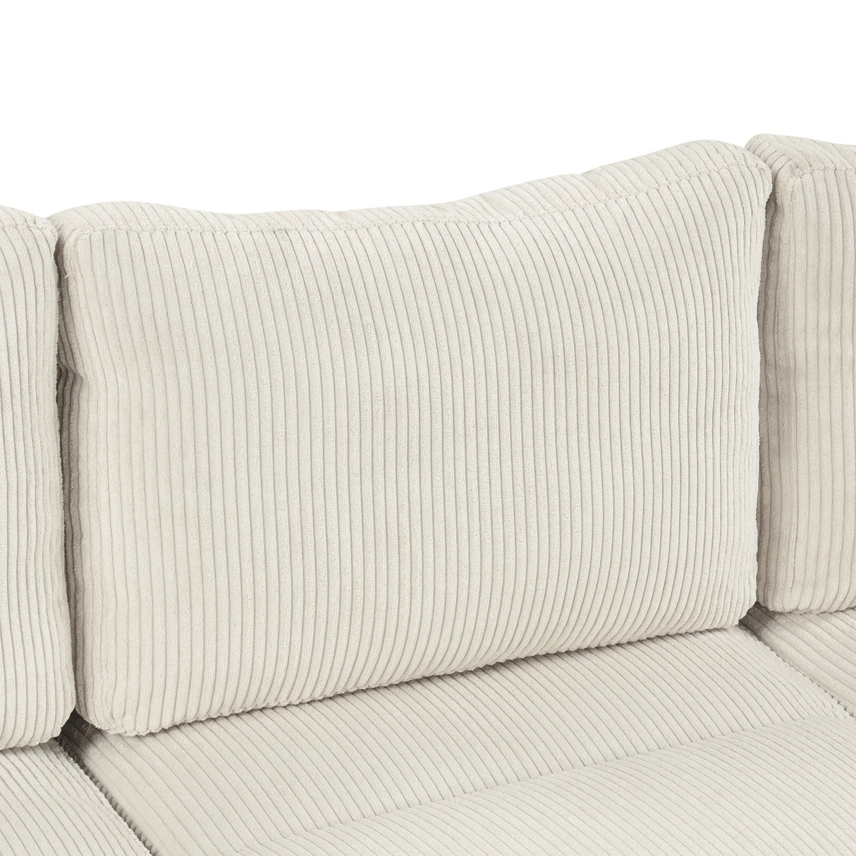 121.3" Modular Sleeper Sectional - Beige - Furniture Home Direct