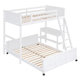 Full Over Full Bunk Bed With Desk - Furniture Home Direct