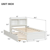 Twin Bed With Trundle, Bookcase - Furniture Home Direct
