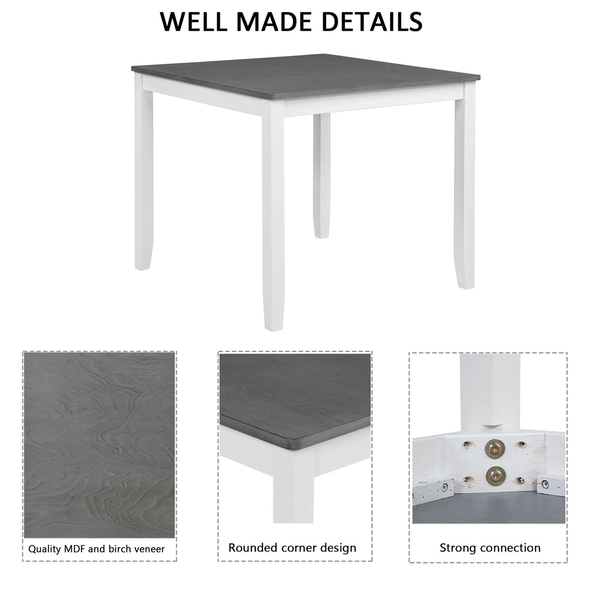 Modern Dining Table Set With Chairs For Kitchen - Furniture Home Direct