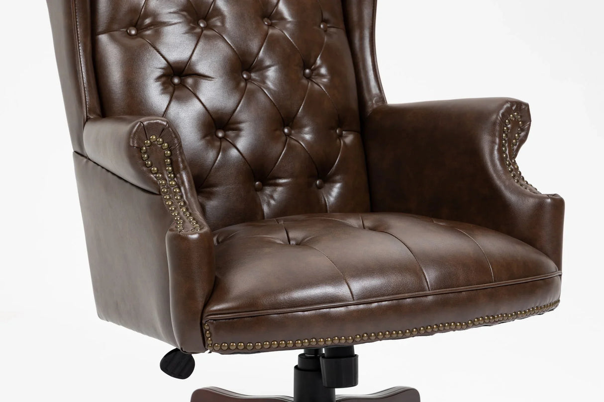 Executive Office Chair, High Back Reclining Comfortable Desk Chair With Smooth Glide Caster Wheels - Furniture Home Direct