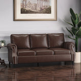 Contemporary 3 Seater Sofa With Nailhead Trim