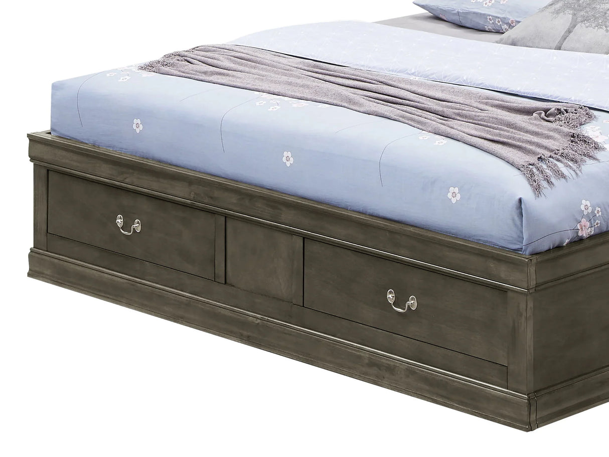 Louis Phillipe - Bookcase Storage Bed - Furniture Home Direct