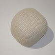 Semi Rounded Pouf, Cable Knitted, Perfect Seating - Furniture Home Direct