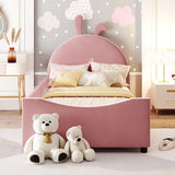 Upholstered Daybed With Rabbit Ear Shaped Headboard - Furniture Home Direct