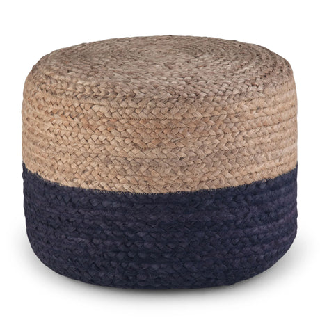 Lydia - Handcrafted Round Pouf - Furniture Home Direct
