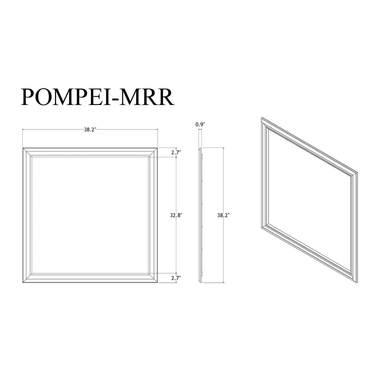 Shaker - Crocodile Metallic Mirror - Furniture Home Direct
