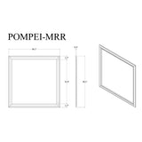 Shaker - Crocodile Metallic Mirror - Furniture Home Direct