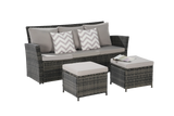 3 Piece Outdoor Wicker Set - Furniture Home Direct