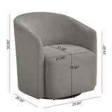 Ardena - Modern Swivel Barrel Chair - Furniture Home Direct