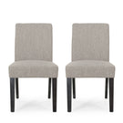 Contemporary Dining Chair With Upholstered Seating And Tapered Legs