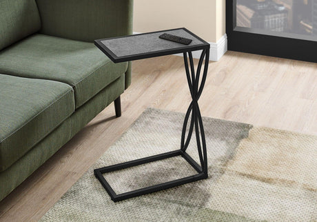 End Table With Faux Stone Table top - Gray - Furniture Home Direct
