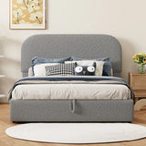 Upholstered Platform Bed With Hydraulic Storage System - Furniture Home Direct