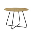 Modern Curved X Base Round Dining Table - English Ash - Furniture Home Direct