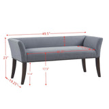 Elegant Design Bench Upholstery, Solid Wood Frame - Furniture Home Direct