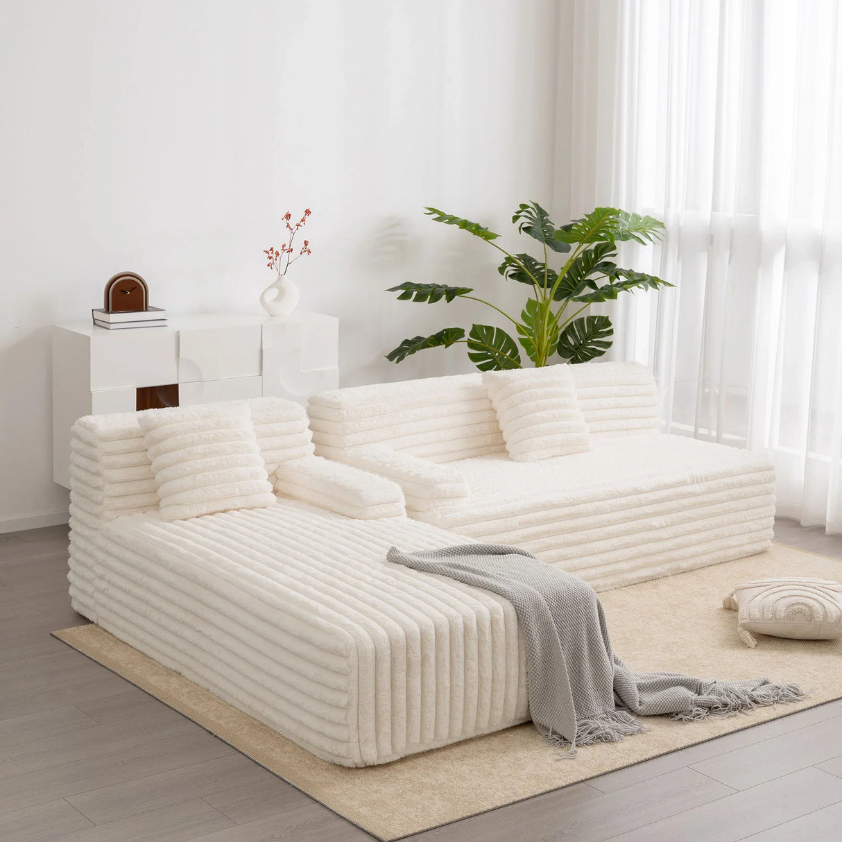 Cloud Sectional Sofa Upholstered Couch Free Combined Sofa - Furniture Home Direct