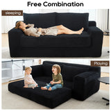 Convertible Loveseat Sofa Bed With Memory Foam & Steel Frame - Furniture Home Direct