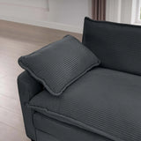 Sofa and Loveseat Set - Gray - Furniture Home Direct