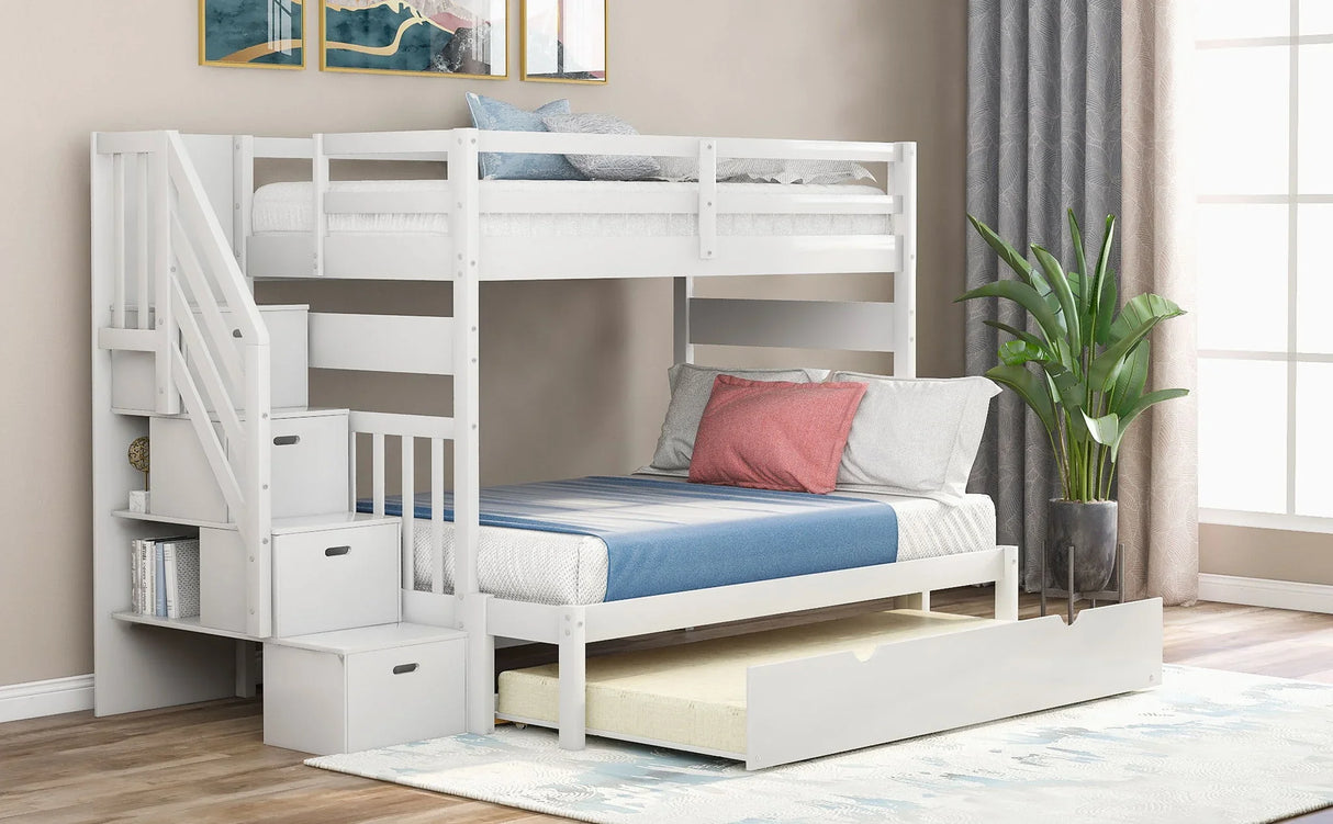 Bunk Bed With Twin Size Trundle - Furniture Home Direct