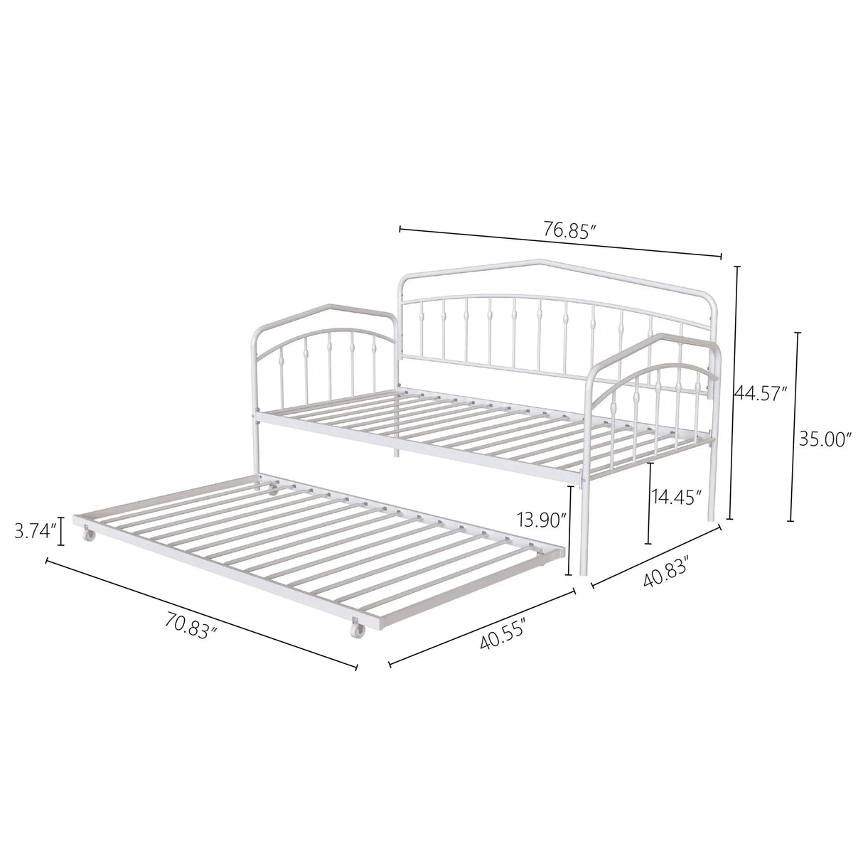 Fox - Daybed With Twin Trundle - Furniture Home Direct