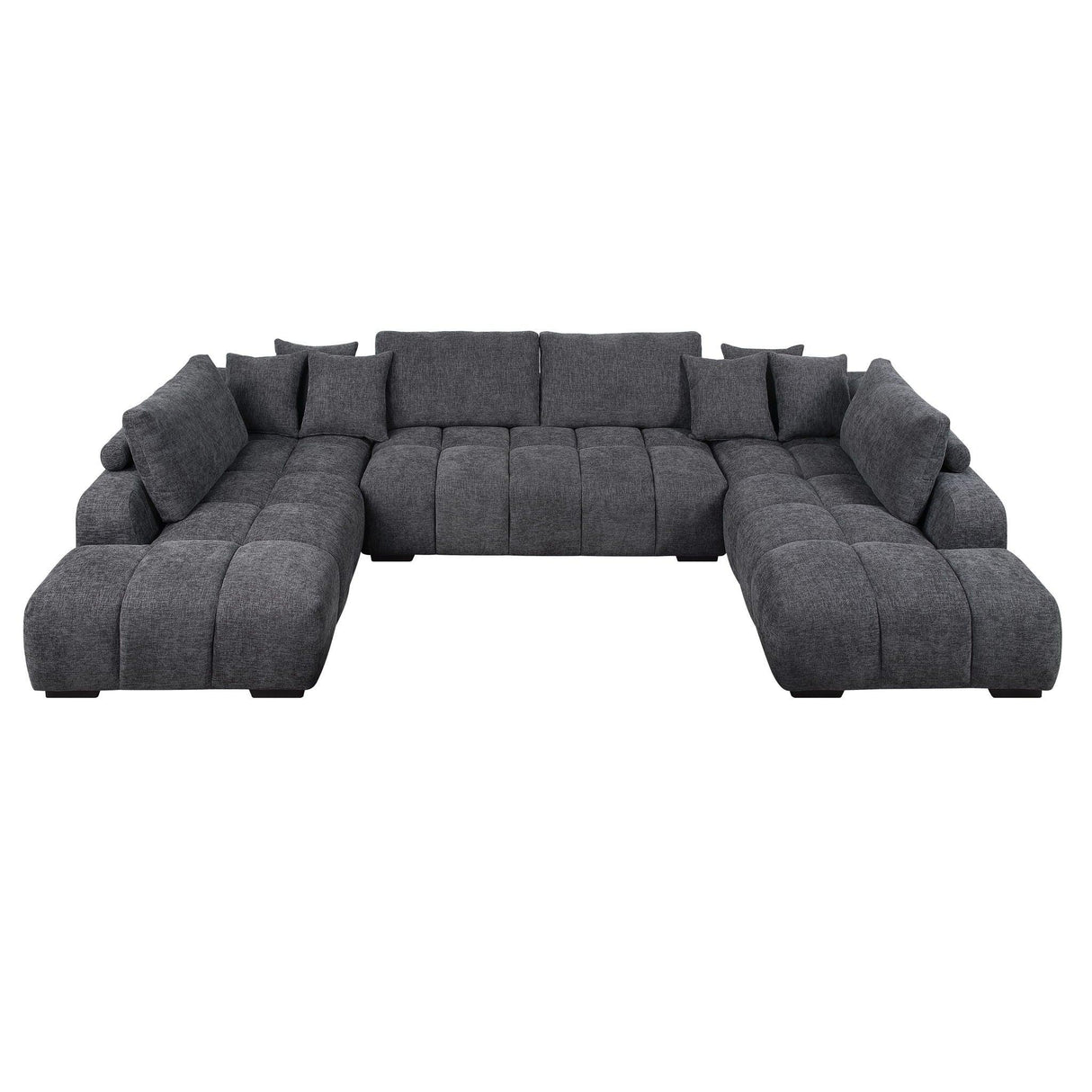 Chosen - Sectional Sofa With Toss Pillows And Chaise - Furniture Home Direct
