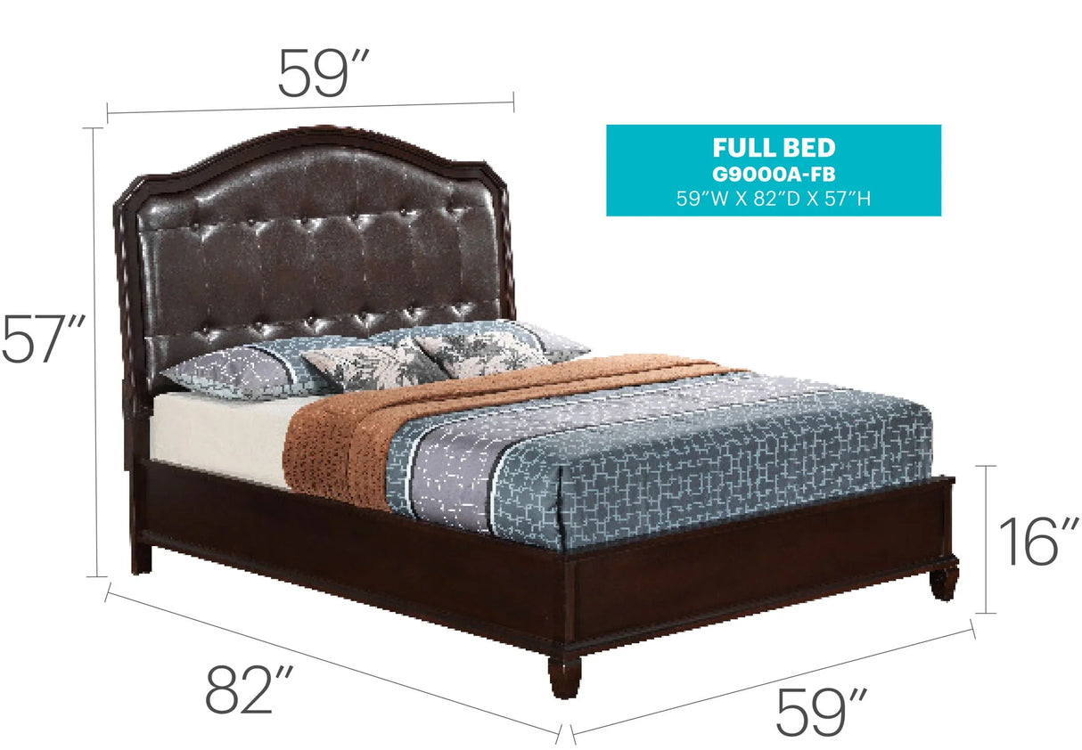 Bed With Transitional Design - Furniture Home Direct