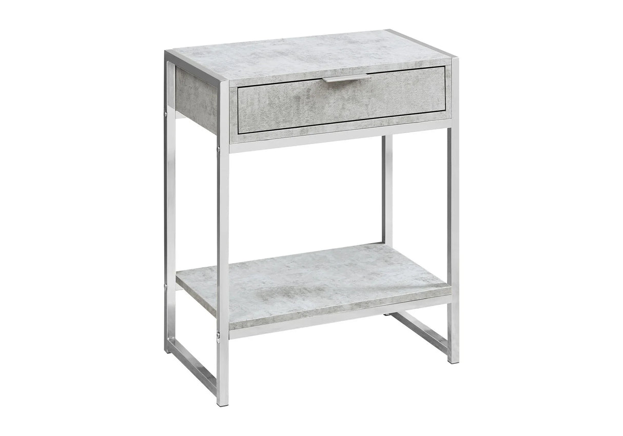 Accent Side Table, Storage Drawer, Spacious Tabletop - Furniture Home Direct