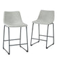 Industrial Counter Stools (Set of 2) - Furniture Home Direct