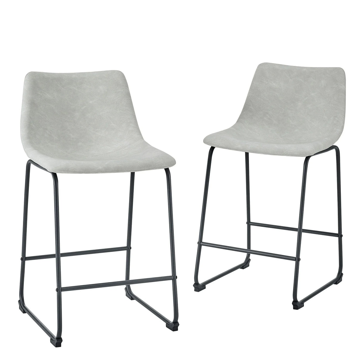 Industrial Counter Stools (Set of 2) - Furniture Home Direct