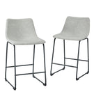 Industrial Counter Stools (Set of 2) - Furniture Home Direct