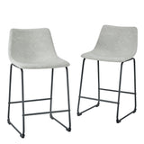 Industrial Counter Stools (Set of 2) - Furniture Home Direct