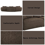 Bash - Anthology Boucle Sofa With Pillows - Brown - Furniture Home Direct
