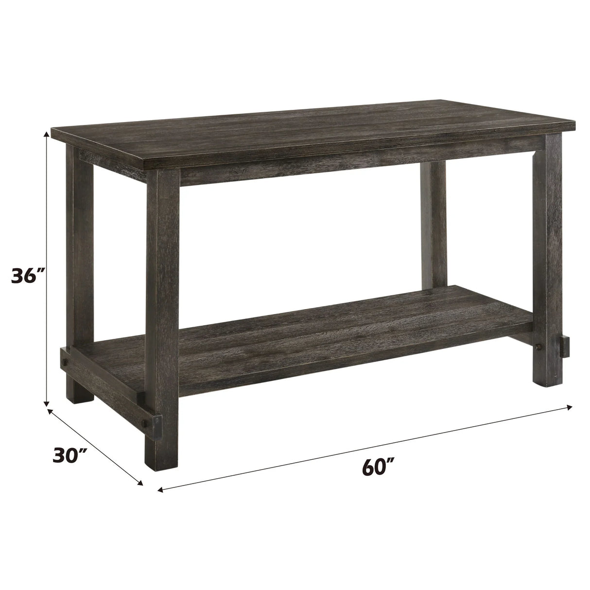 Martha II - 7 Pieces Counter Height Dining Room Set - Gray - Furniture Home Direct