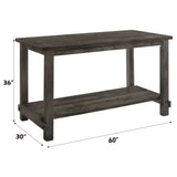 Martha II - 7 Pieces Counter Height Dining Room Set - Gray - Furniture Home Direct