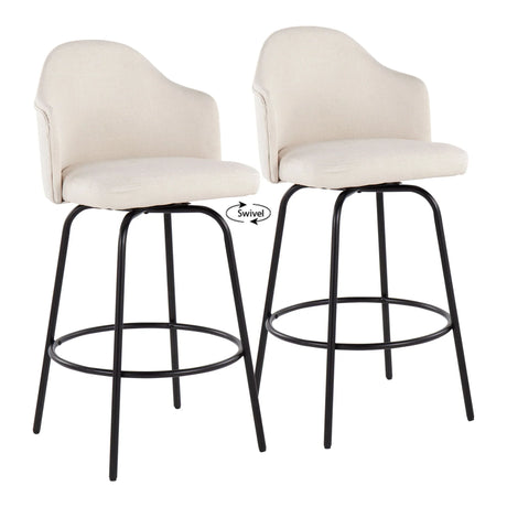 Ahoy - Contemporary Fixed Height Counter Stool (Set of 2) - Furniture Home Direct