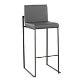 Fuji - Contemporary High Back Barstool Elegant Design - Furniture Home Direct